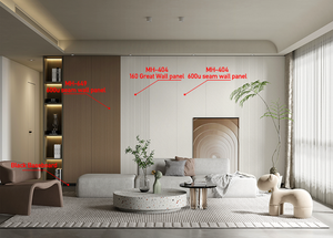 Panel de pared interior de PVC de alta calidad Melinco, revestimiento de fondo decorativo impermeable para Apartamentos, villas, hoteles para sala de estar - Product Image 5