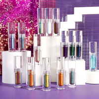 Vente en gros de fards à paupières liquides caméléon duo-chrome en 49 couleurs, imperméables, longue tenue, haute pigmentation, finition scintillante, marque privée