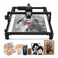 Máquina de Grabado Láser Portátil para Metal, Mini Router CNC de Escritorio 4240, Grabador Láser de 40w con Interruptor de Límite, Corta Madera y MDF