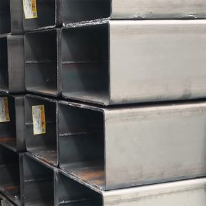 ท่อเหล็กสี่เหลี่ยมคุณภาพสูง สีดำ ท่อเหล็กสี่เหลี่ยมผืนผ้า เชื่อมติดกัน ชุบสังกะสี - Product Image 6