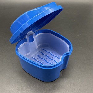 Apple-shaped <b>denture</b> storage <b>box</b>, <b>denture</b> turnover <b>box</b>, <b>denture</b> soaking <b>box</b> with filter, source factory wholesale. - Product Image 2