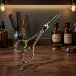Ciseaux de coiffure professionnels ASAP de 6 pouces pour droitiers, en acier inoxydable japonais J2, à long manche, avec vis réglable - Product Image 2