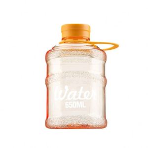 Trendy Mini Bucket Cup, Stylish Student Plastic Reusable Water <b>Bottle</b> With Food-Safe Lid - Product Image 2