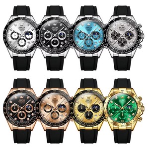   Reloj de Lujo para Hombre 2875, Reloj de Cuarzo, Resistente al Agua, Luminoso, de Primera Marca, con Fecha, Cronógrafo, Deportivo - Product Image 6