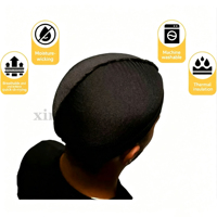 Gorra de compresión sedosa con logo personalizado para ondas 360, 540, 720, transpirable, tipo durag, gorro deportivo para exteriores