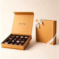 Scatola Rigida Magnetica a Forma di Libro per Cioccolatini, Personalizzabile con Logo, Confezione Vuota per Cioccolato Artigianale e Regali Festivi