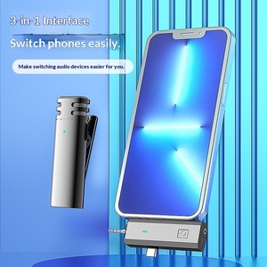 Microphone Lavalier Sans Fil 3-en-1 |   Certifié Q |   Clip-on et portable |   Parfait pour les interviews en direct et en extérieur, compatible avec les appareils photo iPhone et <span class=keywords><strong>Samsung</strong></span> - Product Image 3