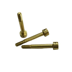 M3 M4 M5 M6 M8 6-32 8-32 10-24 1/4 Đồng pho mát đầu máy vít với thông qua lỗ rãnh Capstan Vai vít - Product Image 2