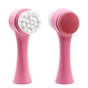 Factory top seller lumispa skin care beauty equipment of homehodt sonic silicone facial cleansing brush face brush