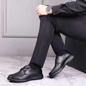 Zapatos de Cuero Negros con Cordones para Hombre 2026, Zapatos de Cuero Formales y Casuales para Hombre - Product Image 2