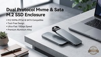 Boîtier pour SSD M.2 NVMe 	 Boîtier SSD M2 en alliage d'aluminium argenté avec protection contre les courts-circuits pour l'accélération du cache pour disque portable DIY