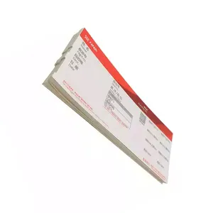 Hot Selling Parking Ticket Entree Vluchten Tickets Afdrukken Met Vel Dubbel Gecoat Art Papier