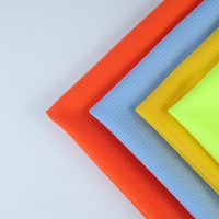 Tissu en maille polyester à trous d'oiseau, matière première textile, absorbant l'humidité, pour t-shirts, sweat-shirts et vêtements de sport