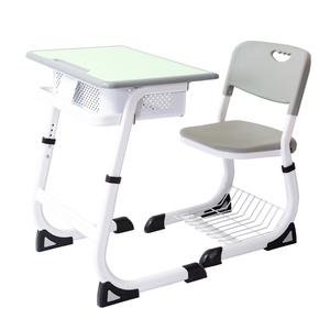 Tables et chaises colorées pour centre de tutorat pré<span class=keywords><strong>scolaire</strong></span>, plateau vert clair avec surface facile à nettoyer et tiroirs - Product Image 1