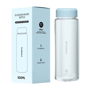 Food Safe Tritan 500ml BPA Free Leak-Proof Water <b>Bottle</b> Direct Drinking Dishwasher Safe Reusable for Outdoor Tour & Giveaways - Product Image 1