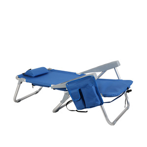 <span class=keywords><strong>Silla</strong></span> de <span class=keywords><strong>Playa</strong></span> Plegable de Aluminio de 5 Posiciones, Compacta y Portátil para Adultos, con Barra para Toallas, Multicolor, para Uso en el Parque - Product Image 5
