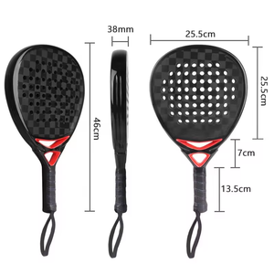 Versión mejorada 12K 18K cabeza de carbono Protector personalizado Pala Paddle raqueta de tenis raqueta De <span class=keywords><strong>Padel</strong></span> - Product Image 6