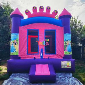 Château <span class=keywords><strong>Gonflable</strong></span> Extérieur/Intérieur en PVC avec Toboggan et Trampoline – Grande Vente - Product Image 4
