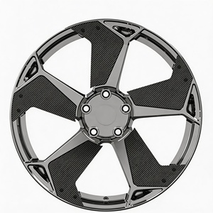 Rines de Aleación de Aluminio y Fibra de Carbono Forjados de Cinco Radios 19x8.5J 5x120.65 Nuevos para <span class=keywords><strong>Corvette</strong></span> (ET 40mm/25mm) - Product Image 1