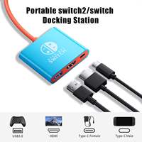 Hub USB ABS 4k60hz USB 3.0 PD100w Station d'accueil de charge de type c N-Switch 1/2 Console de jeu en stock