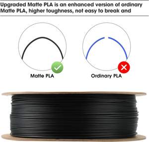 <span class=keywords><strong>ESUN</strong></span>-Filament PLA noir mat de 1.75mm extrudé moulé pour imprimante 3D, 1kg, pour toutes imprimantes 3D, papier - Product Image 4