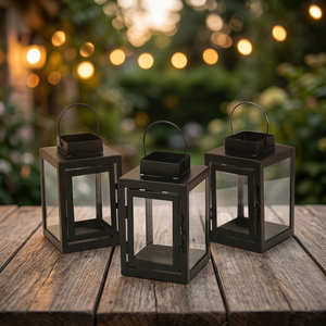 Farol de Hierro Hecho a Mano de Alta Calidad, Ecológico, Decoración para el Hogar, Mejora los Temas Decorativos, Ambiente Nocturno Confortable, Paquete al por Mayor - Product Image 3