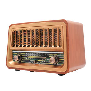Radio rétro classique en bois R-1968BT AM/FM/SW 3 bandes avec fente USB TF Haut-parleur BT Radio vintage - Product Image 3