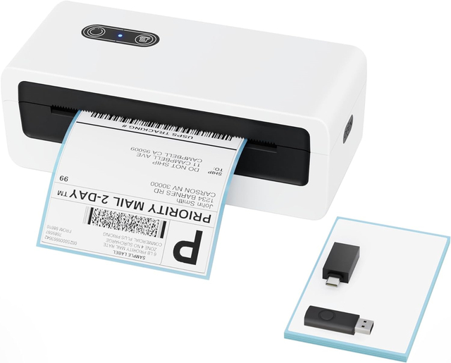 4-Inch Waybill Label Thermal Printer N43BT 4x6 Express Shipping Sticker Machine Warehouses Packaging Stock for US Dropshipping