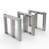 Elegante Puerta Rápida con Servomotor DC sin Escobillas, Torniquete de Control de Acceso Silencioso y de Ahorro de Energía para Vestíbulo de Oficina
