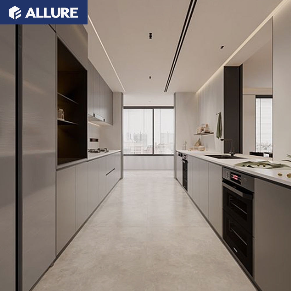 Allure Ready Made Smart Cabinets With Island Set White Color Simple Kitchen Cabinet Complete Sets for Small Kitchen · image 3