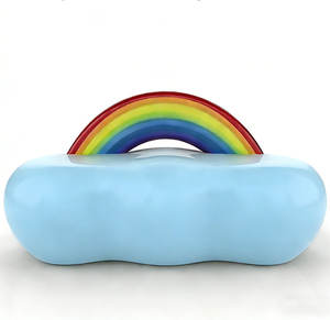 Y705 Colorful Rainbow Cloud Modern Waterproof Multi-Functional Outdoor Waiting Bench for Mall School Park & Public Areas - Product Image 6