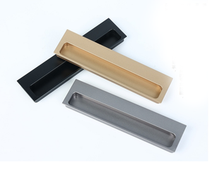 Wholesale Modern Hotel Invisible Concealed Aluminum Alloy Handles for Sliding <strong>Doors</strong> Wardrobes Cabinets-Eco-Friendly Outdoor Use - Product Image 1