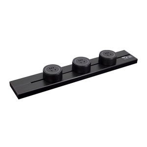 Track <b>Socket</b> Panel 3 Outlet EU Plug Sliding Design Universal Use Plastic Material - Product Image 1