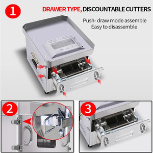 Trancheuse à viande électrique commerciale coupeur de bacon de <span class=keywords><strong>jambon</strong></span> congelé pour la découpeuse électronique de viande de magasin d'alimentation - Product Image 6