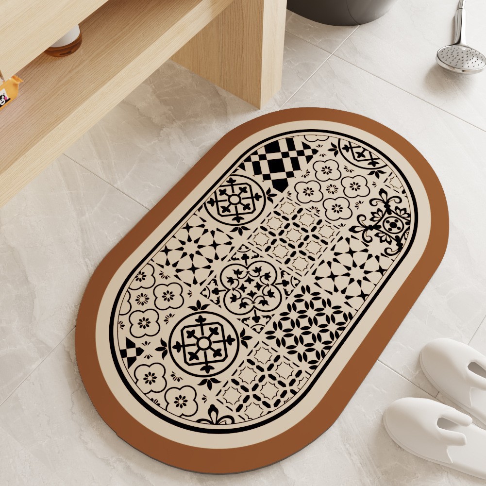 Oval - Sicilian Flower Tile B