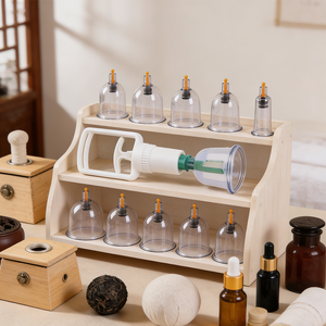 Set Alat Bekam Vakum Berkualitas Tinggi untuk Meredakan Kelelahan Tubuh dan Nyeri, Perangkat Bekam Kering Tradisional Portabel - Product Image 4