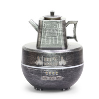 Diffuseur d'huiles essentielles à ultrasons de style nouveau Walker, en argent antique, en forme de bouilloire, pièce décorative, lampe aromatique pour la maison, mini théière
