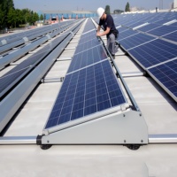 Support de montage de panneau solaire triangulaire en aluminium, trépied réglable pour l'installation sur toit