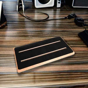 Tùy chỉnh đứng loại đôi Tier có thể gập lại bền vững bằng gỗ pedalboard cho guitar hiệu ứng với trường hợp - Product Image 5