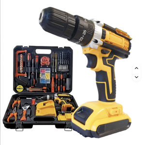 New Arrivals Multifunctional Household <b>Tool</b> Kit Craftsman Mechanic Cordless <b>Power</b> Drill Woodworking Set DM-3 Brushless Motor Off - Product Image 1