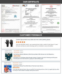 Hiver Court Vie Quotidienne Ski Vélo Cycle Intérieur Léger Protection Solaire Thermique 100% Pure Mulberry Silk Liner <span class=keywords><strong>Gloves</strong></span> - Product Image 6