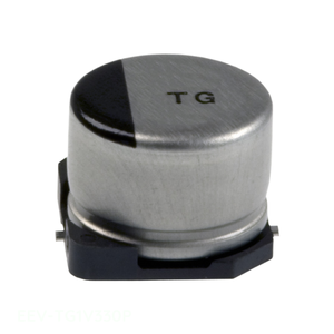 Condensador de Montaje Superficial de 33 uF, Canal del Fabricante, 33UF 20% 35V SMD EEV-TG1V330P - Product Image 1