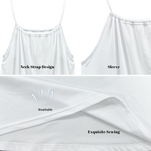 Boho chic serbian <span class=keywords><strong>cyrillic</strong></span> kịch bản sundress Yêu Nước văn bản in Spaghetti dây đeo váy cotton nhẹ - Product Image 5