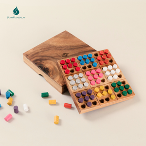 Sudoku couleur : Puzzle Sudoku en bois 9x9, grille multicolore, jeu de logique avec pions, casse-tête, jeu de stratégie éducatif pour enfants et adultes - Product Image 1