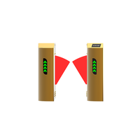 Barrière pivotante robuste en acier inoxydable 304 avec contrôle d'accès par empreinte digitale pour les espaces commerciaux et de bureaux