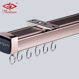 Puertas correderas de aluminio carril silencio <span class=keywords><strong>Gliss</strong></span> Ceil pista cortina doble pista - Product Image 2