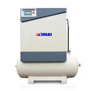 XLAMT20A S1 20hp 15kw Stationary direct drive air cooling screw air compressor with 300L tank made in China