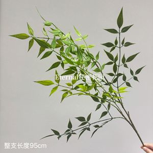 Planta Artificial de Nandina Domestica de 95cm, Color Verde Otoñal, de Plástico, para Decoración del Hogar y Hoteles, Secret Garden - Product Image 2