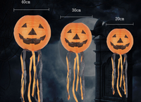 Lanternes d'Halloween en Papier Citrouille Sorcière Squelette Chauve-Souris Suspendue Jack-O '-Lantern Intérieur Extérieur Fête Décoration Accessoires 8 pouces