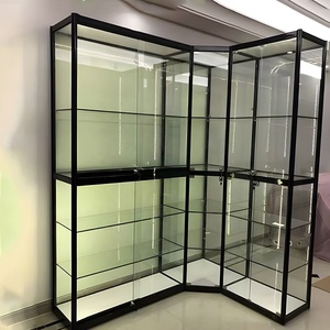 Vitrine en verre acrylique avec éclairage LED et portes coulissantes pour magasin de détail, boutique et salle d'exposition - Product Image 3